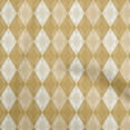 thumbnail image 1 of oneOone Cotton Poplin Light Brown Fabric Argyle Sewing Material Print Fabric By The Yard 56 Inch Wide, 1 of 4