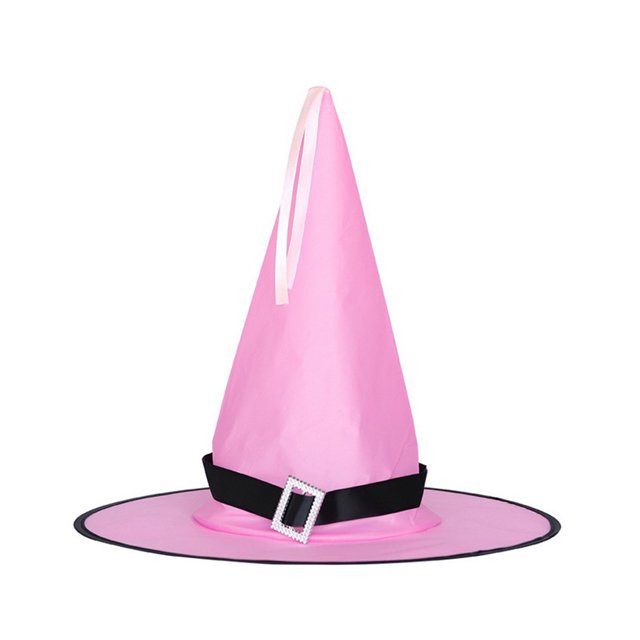 Advancent Sombrero con luces LED para vacaciones de Halloween que brilla intensamente, se puede usar en la cabeza o como colgante, sombrero de bruja, Iluminación navideña rosado Advancent HA006911-06B