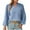 Sky Blue, variant on Plebaso Long Sleeve Shirts for Women Business Casual Work Tops V Neck Office Dressy Tunics Blouses