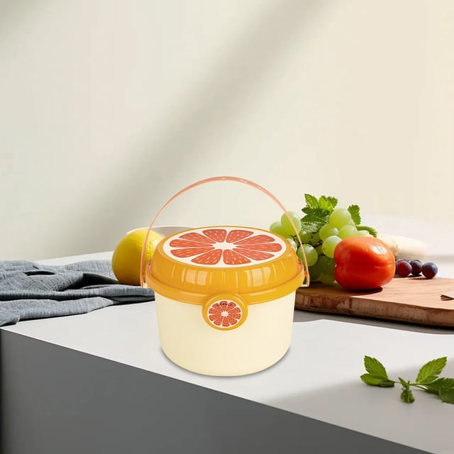 Fiudx Ofertas del día Cesta de almacenamiento de juguetes de mano, bonita caja de almacenamiento de frutas