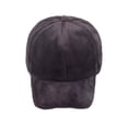 thumbnail image 3 of VONCOS Womens Purple Faux Faux Fur Baseball Cap Fuzzy Teddy Winter Hat Soft Plush Lined Warm Cold Weather One Size,Size Free Size, 3 of 4