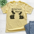 thumbnail image 2 of Kids My Butt Hurts Chocolate Bunny Shirt, Youth Kids Boy Girl T-Shirt, Easter Shirt, Chocolate Rabbit Cute Shirt, Yellow, Medium, 2 of 4