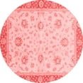 thumbnail image 1 of Ahgly Company Indoor Round Oriental Red Traditional Area Rugs, 3' Round, 1 of 4