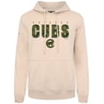 thumbnail image 2 of Men's Levelwear  Khaki Chicago Cubs Podium Protect Pullover Hoodie, 2 of 3