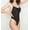 Black, variant on Women's Only Hearts 8288 Second Skins Thong Bodysuit (Black M)