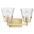 thumbnail image 3 of 1101-2V-MGLD-Z-Lite-Analia - 2 Light Bath Vanity In Modern Style-9.25 Inches Tall and 16.5 Inches Wide-Modern Gold Finish, 3 of 7
