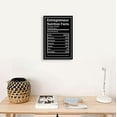 thumbnail image 4 of Entrepreneur Nutrition Facts Canvas Wall Art Motivational Quotes Poster Inspiring Entrepreneurship Hustle and Bustle Success Pictures Printed Artwork Office Home Decor Ready to Hang12x18, 4 of 6