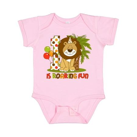 

Inktastic Cute Lion 1st Birthday Gift Baby Boy Bodysuit