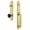 Lifetime Brass, variant on Grandeur Arcdgrlyo_Esetd_Na Arc Solid Brass Rose Dummy Full Plate 'D' Grip Handleset -