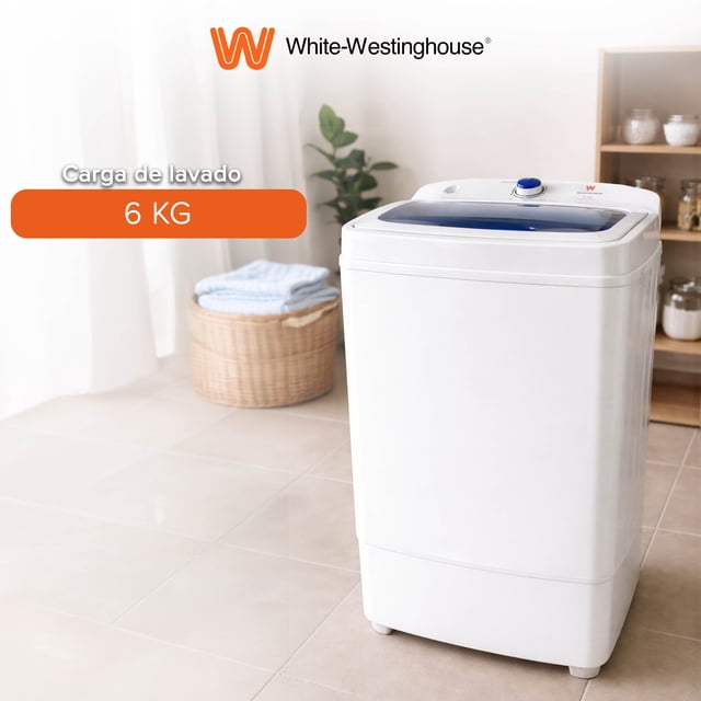Secadora Centrífuga White Westinghouse capacidad 6 kg Cesta Acero Inoxidable compacta