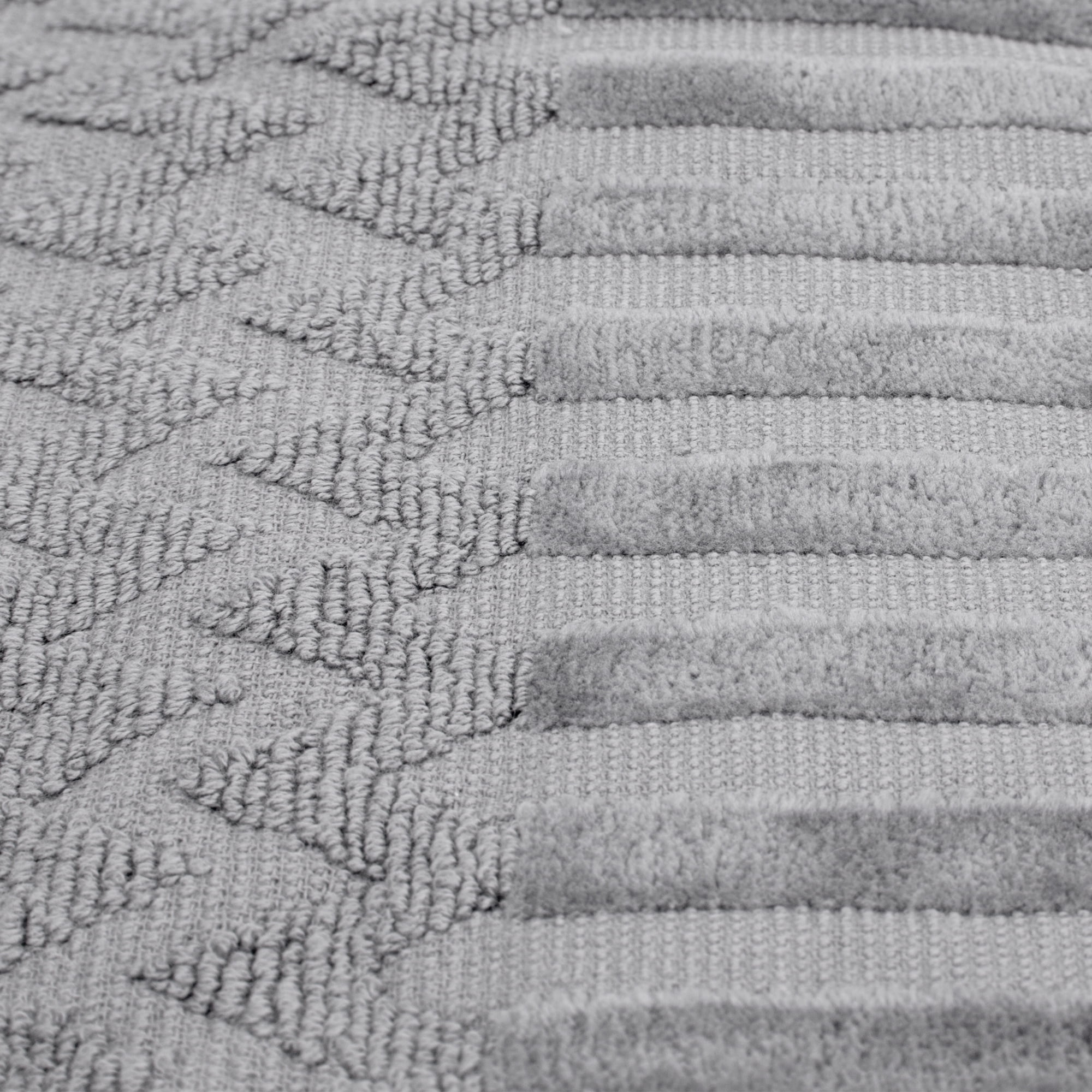 6-Piece Cotton Deluxe Plush Bath Towel Set ' Chevron Pattern Plush Sculpted Spa Luxury De
