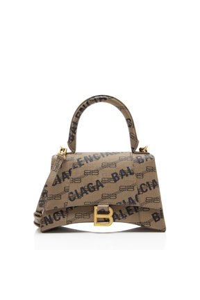 Pre-Owned Balenciaga BB Monogram Canvas Hourglass Small Top Handle