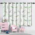 thumbnail image 6 of Nanqianyi Green Leaves Pattern Blackout Curtains 42"W x 63"L, Set of 2, Minimalist Design for Bedroom and Living Room, 6 of 8