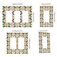 thumbnail image 2 of Yayeee Rocker Switch Wall Plate 1-Gang 4.6"x2.9" Home Decorative Outlet Cover, Pink Symmetrical Stars, 2 of 6