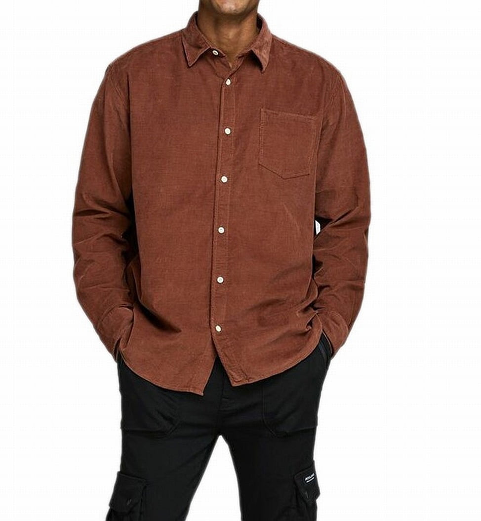 Jack \u0026 Jones Mens Shirt Mocha Medium 