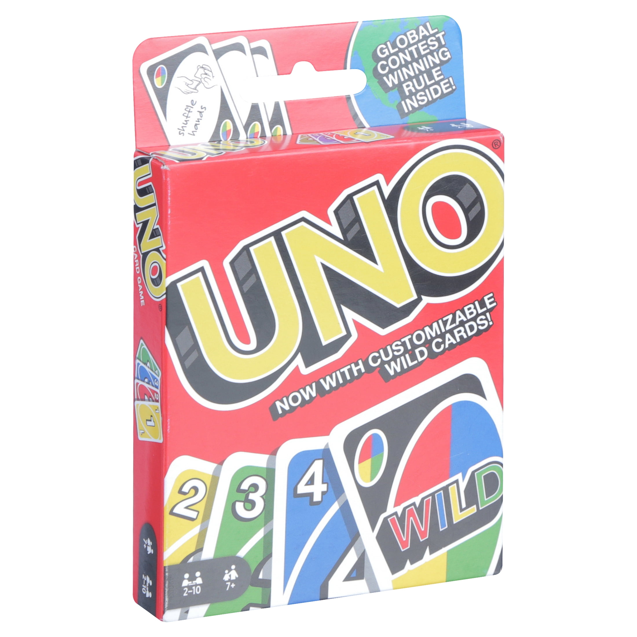 UNO Color & Number Matching Card Game for 2-10 Players Ages 7Y+ 