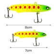 thumbnail image 6 of Pebbuoy 7cm/8cm Fishing Lure with Treble Hook Realistic Looking Vibrant Color Compact Size Portable Saltwater Bionic Bait Swimbait, 6 of 7
