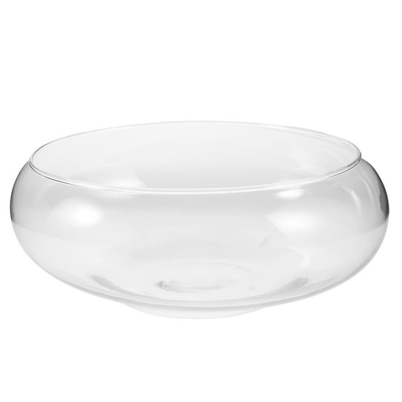 NICEXMAS Decoration Bowl Flower Glass Vase Transparent Glass 1Pack