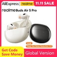 thumbnail image 2 of Versión global realme Buds Air 5 Pro TWS Auriculares 50dB Cancelación activa de ruido LDAC Bluetooth 5.3 Auriculares inalámbricos HiFi, 2 of 5