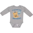 thumbnail image 3 of Inktastic Beary First Birthday 2026 Teddy Bear Boys or Girls Long Sleeve Baby Bodysuit, 3 of 5