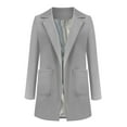 thumbnail image 3 of Pntutb Womens Blazers Windproof Coat Trench Coat Coats Autumn Spring Coat Blouse Jacket, 3 of 6