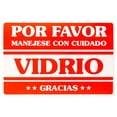 thumbnail image 1 of PAQ 100 ETIQUETAS ADHES 'VIDRIO' BCO EM PACK Modelo 9022 15x10 cms, 1 of 1