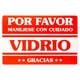 thumbnail image 1 of PAQ 100 ETIQUETAS ADHES 'VIDRIO' BCO EM PACK Modelo 9022 15x10 cms, 1 of 1
