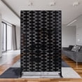 thumbnail image 3 of 76" H×48" W Outdoor & Indoor Metal Privacy Screen, Decorative Privacy Fence and Room/Garden Divider, Freestanding Panel with Stand, Durable Steel for Patio, Garden, Balcony, or Backyard, 3 of 13
