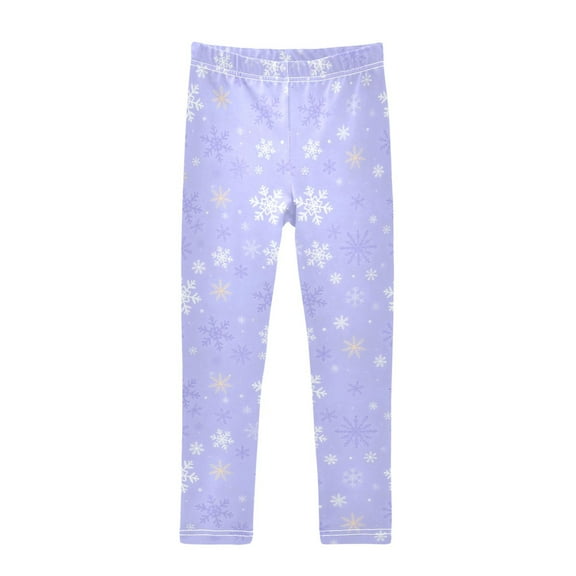 joogoo Girls' Leggings Snowflakes Yoga Pants 6T