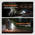 thumbnail image 5 of Solar Power Bank 20000mAh Built-in Cables, Wireless Charger for Watch, 20W Fast Charging Battery Pack with USB C, Flashlight, iPhone, iPad, iWatch,, 5 of 5