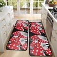 thumbnail image 4 of Kitchen Rugs Sets Of 2,Red Mushroom Line Black Pattern Anti Fatigue Kitchen Mat Rugs Non Slip Washable,Decorative Kitchen Floor Mats for Kitchen,Sink,Laundry,17"x47"+17"x47", 4 of 5