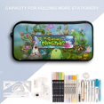 thumbnail image 3 of My Singing Monsters Pen Bag Pencil Case Makeup Bag Stationery Bag Coin Purse Key Pouch Office Supplies Storage Organizer, 3 of 7