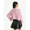 thumbnail image 2 of Justice Girls Cable Knit Sweater, Sizes XS - XLP, 2 of 6