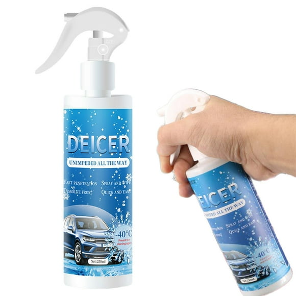 Clearance! Rewenti Snow Melting Spray Windshield Deicing Spray Dfrosting Frost Spray Deicer Spray Fast Ice Melting Spray Safe Ice Melt Sidewalks 250ML