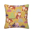 thumbnail image 1 of Square Throw Pillow Covers with Core, Fun Animal Tiger Pillows for Sofa Beds, 18"x18", 1 of 9