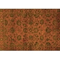 thumbnail image 1 of Ahgly Company Indoor Rectangle Abstract Orange Modern Area Rugs, 2' x 5', 1 of 4