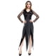 thumbnail image 1 of Vestido largo de castillo gótico de moda para mujer, precioso vestido negro Fridja  qw225, 1 of 8