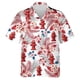 thumbnail image 4 of Nuevas camisas hawaianas de verano para hombres, divertidas camisetas estampadas, ropa de moda, informal, de gran tamaño, cuello, blusas cómodas para la playa, camisas, 4 of 5