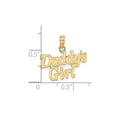 thumbnail image 2 of 14K Yelllow Gold Daddys Girl Charm Pendant (NO CHAIN), 2 of 5