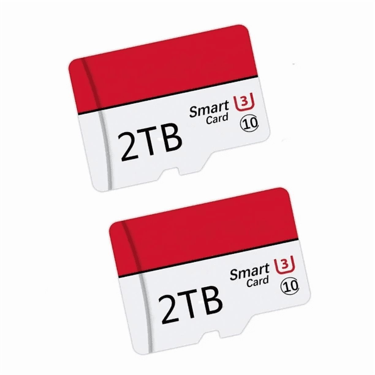 2000 Micro SD Memory Card Class 10 TF Card High Speed Micro Memory SD Card 2T with SD Card Adapter for Camera/Phone/Galaxy/Drone/GOPRO/Tablet/Computer 3-pack