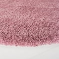 thumbnail image 3 of SAFAVIEH Fontana Jamie Solid Plush Shag Area Rug, Pink, 6'7" x 6'7" Round, 3 of 8