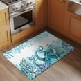 thumbnail image 2 of Summer Ocean Octopus Front Door Rugs 2x3 ft Nautical Watercolor Green Sea Coral Starfish Small Rug for Entryway Non Slip Washable Bathroom Door Mat Absorbent Floor Mat for Indoor Entrance, 2 of 9