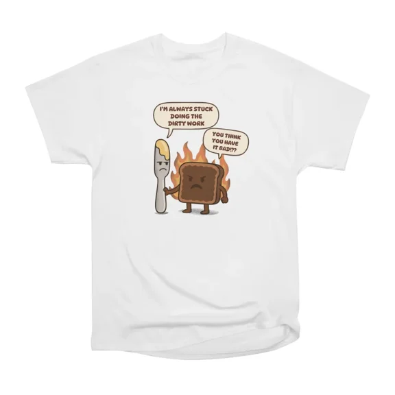 Knife and Toast T-Shirt Tee Gift For Him Merch For Her Apparel For Friend