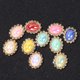 thumbnail image 1 of KAKOWELY 10Ud Adorno Ovalado De Aleación Con Rhinestone Para Joyería Y Eventos, 1 of 7