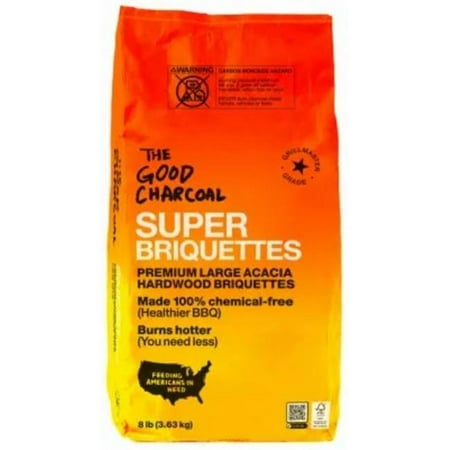 The Good Charcoal 136993 8 lbs Charcoal Biquettes