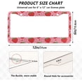 thumbnail image 4 of GZHJMY Strawberry with Dots License Plate Frames Set of 2, Universal Aluminum License Plate Holders 2 Holes Car Tag Frames Automotive Exterior Accessories with Screw Caps Decorative, 4 of 7
