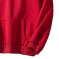 thumbnail image 2 of XINXIAOO Womens Hoodie Long Sleeve Womens Pullover Sweatshirt Soft Hoodie Red Womens Sweatshirt Fall Fashion for Women Young Women, 2 of 3