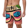 thumbnail image 1 of Fotbe Hello Summer Traje de Baño para Hombre – Shorts de Natación de Secado Rápido con Forro y Bolsillos-Small, 1 of 6