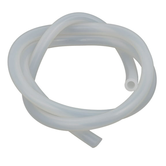 Unique Bargains 6mm x 10mm High Temp Resistant Silicone Rubber Tube Hose Pipe Milky 1 Meter Long