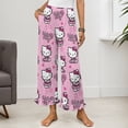 thumbnail image 2 of Hello Kitty Women Pajama Pants Comfy Pj Bottoms Soft Printed Lounge Pant with Pockets, 2 of 7